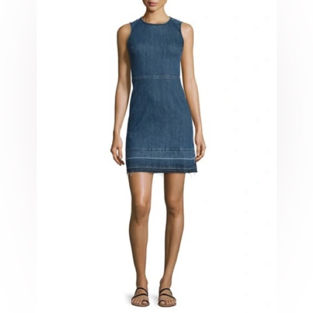 Theory Dark Blue Denim Mini Dress